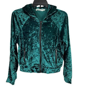 Emma Sam Women Long Sleeve Full Zip Crop Cardigan Size S